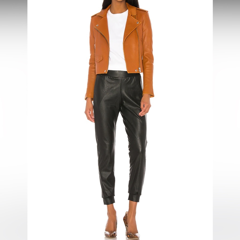 Like NEW! Commando black faux leather jogger pants - Size S